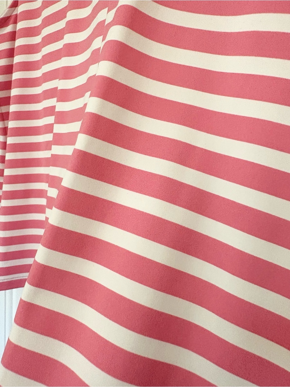 NWT Talbots Pink & White Striped V-Neck Sleeveless Tank - Picture 4 of 5